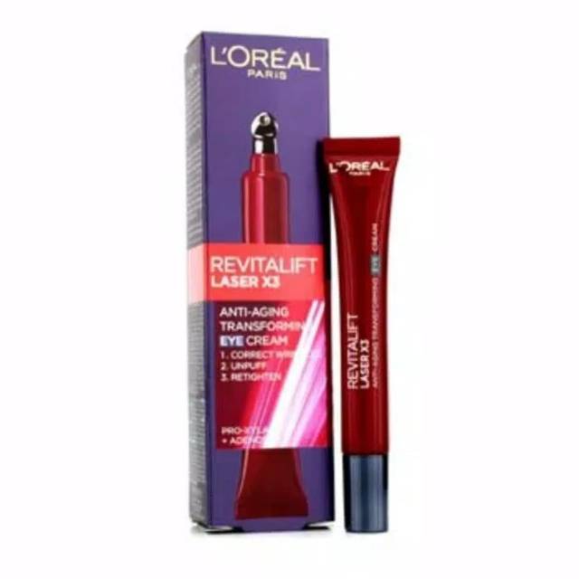 Loreal Paris Revitalift Laser X3 Eye Cream Anti Aging Transforming
