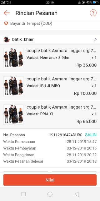 Batik Couple Keluarga Sania Ruffle Ori Ndoro Jowi Dnt Ahy