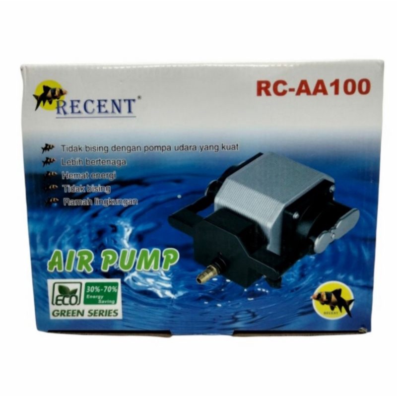 RECENT AA 100 MESIN AERATOR BLOWER  TEKANAN BESAR KOLAM AQUARIUM