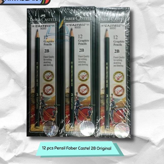 

xvd-804 12pcs Pensil Faber Castel 2B Original / Faber Catle