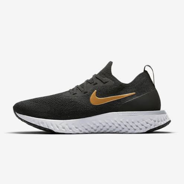 nike epic react black and gold