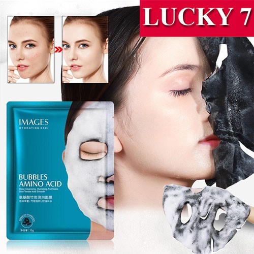 BISA COD - IMAGES BUBBLES AMINO ACID FACE MASK FOAM / MASKER WAJAH MENGECILKAN PORI-PORI