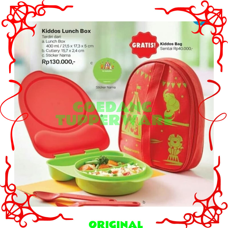 Tempat Makan Anak Tupperware Original-Bekal Makan Kids-Lunch Box