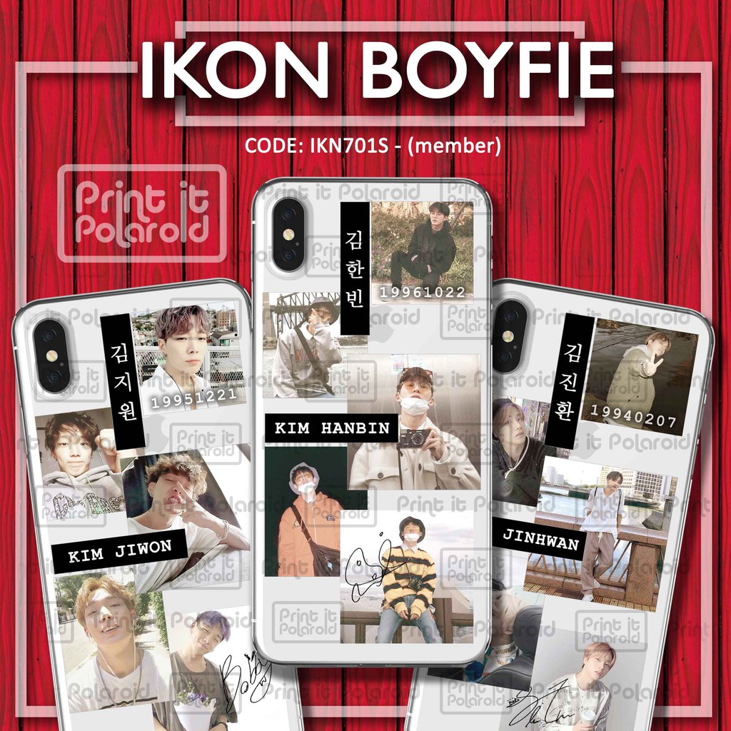 STIKER IKON Boyfie foto casing hp tablet laptop buku diy photo sticker tumblr nama kpop aesthetic