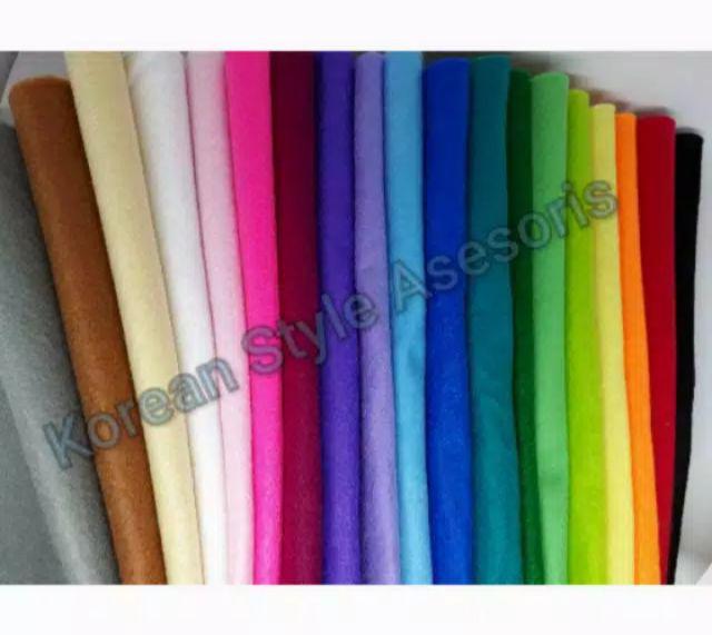 Kain Flanel Paket 19 Warna (ukuran Besar 50cmx45cm)