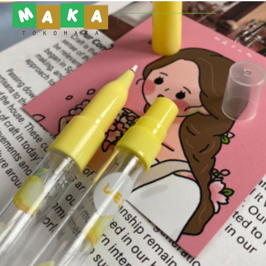 

pulpen semprotan parfum buah pen spray parfum 5 ml pena bolpoint sekolah unik import murah perlengkapan sekolah