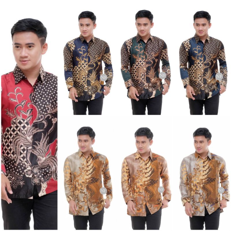 KEMEJA BATIK SEMISUTRA KEMEJA BATIK SEMI SUTERA SEMISUTERA SILKY PREMIUM FURING semisutra