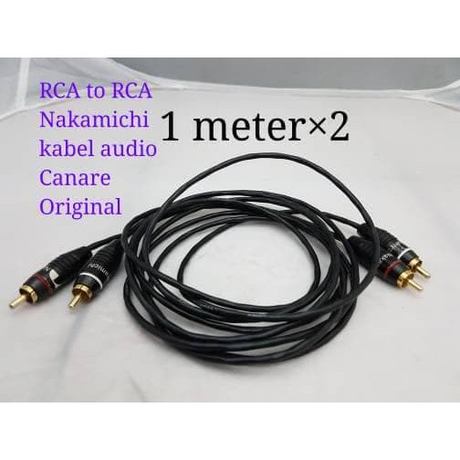 jack RCA to RCA Nakamichi kabel Audio Canare  Original  Bagus