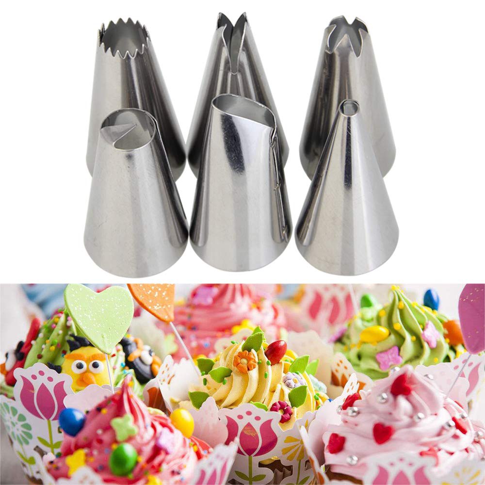 Piping bag silikon set nozzle spuit 8in1 serbaguna penghias kue pastry