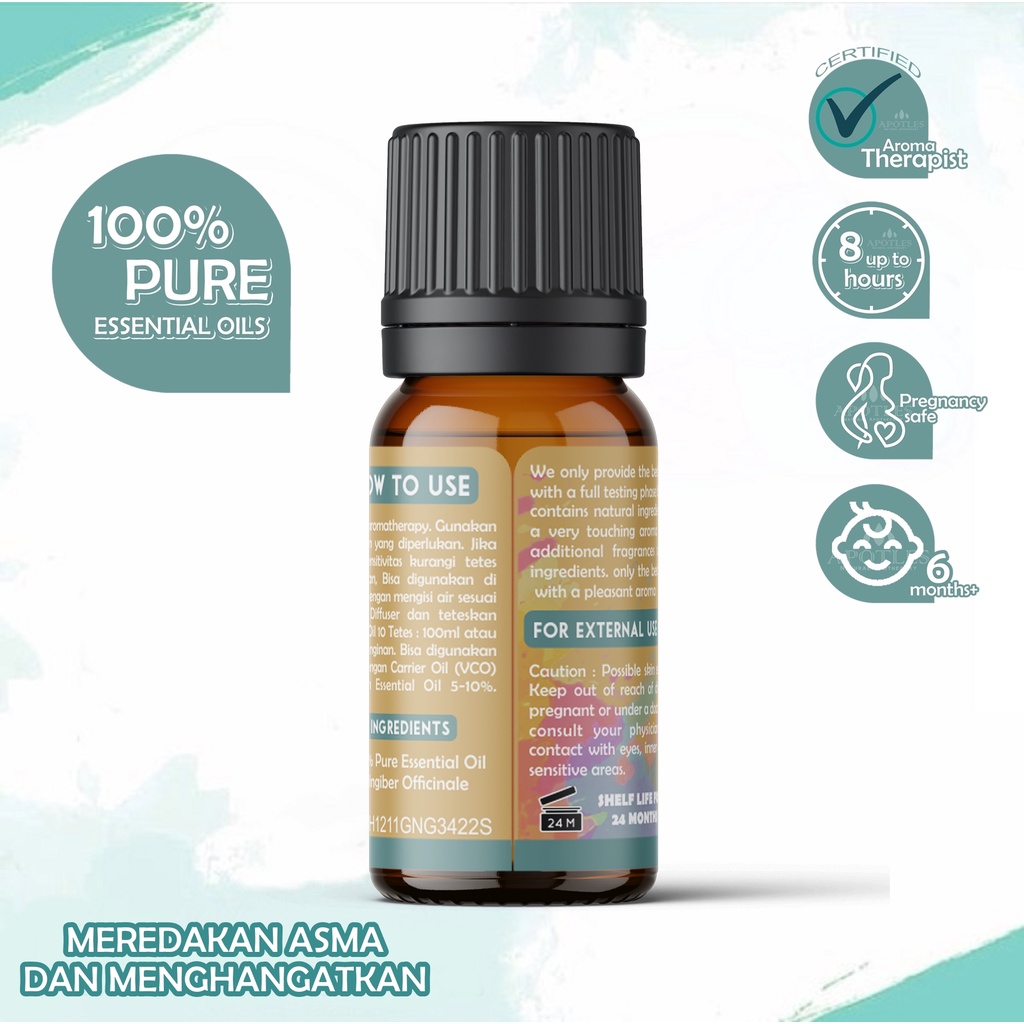 Ginger Essential Oil - Minyak Aromaterapi Jahe Murni Ginger Pure Essential Oil 10ml