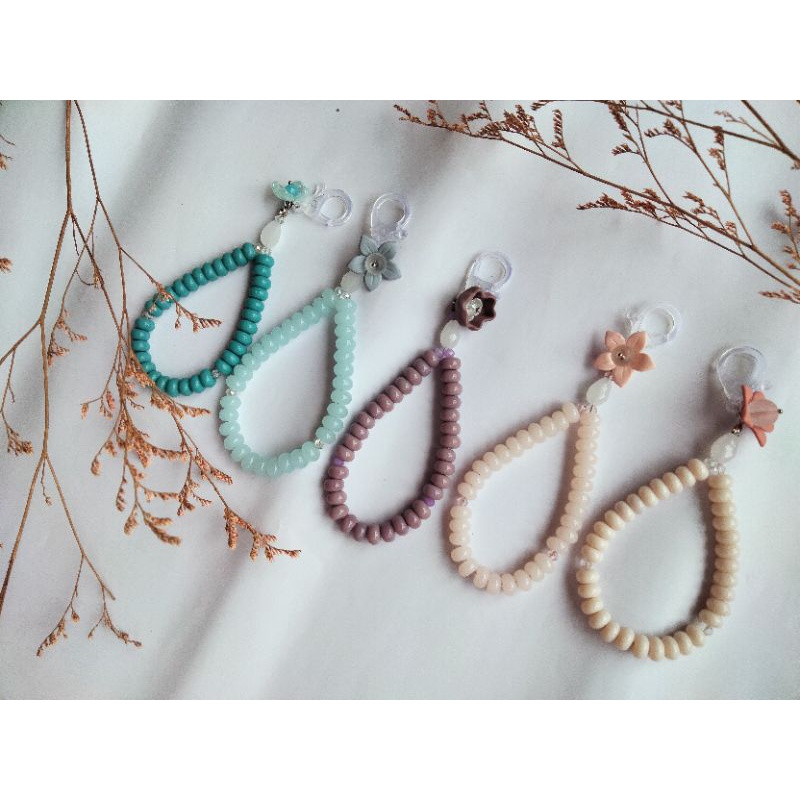 Gantungan Tasbih Premium batu keramik / tasbih 33 / tasbih kekinian / gantungan tasbih multifungsi