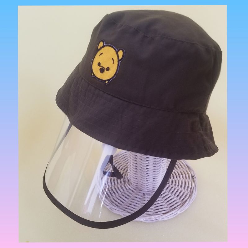 Topi Face shield anti korona / Topi buket anak bayi-Army