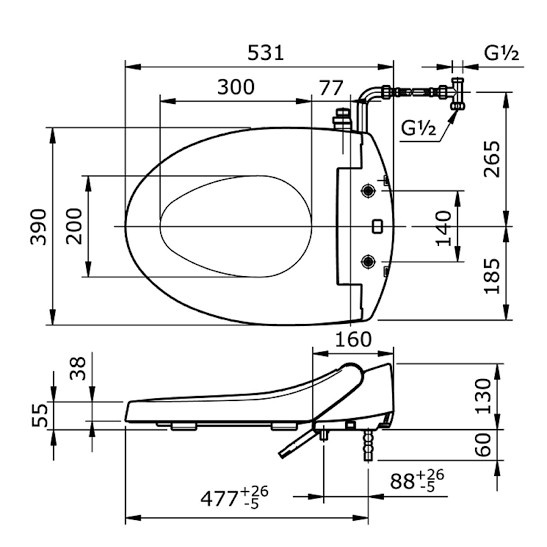 Coarcella Tutup Closet Toto Tcw 04 Sl / Toilet Cover Toto Tcw 04 Sl