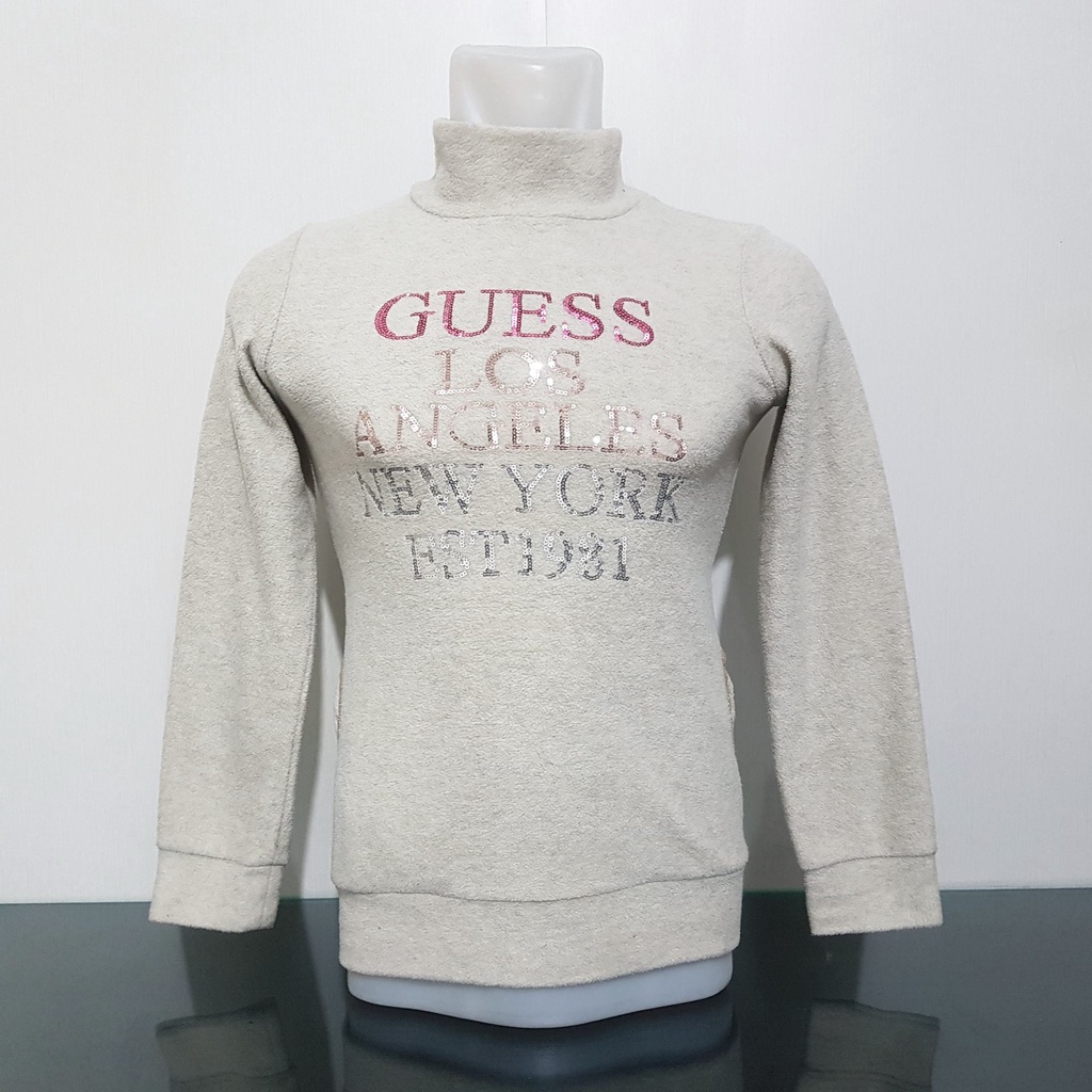 Baju Sweater Wanita Turtleneck GUESS - Size S - Lebar Dada 43 cm - Original 100% - Bks
