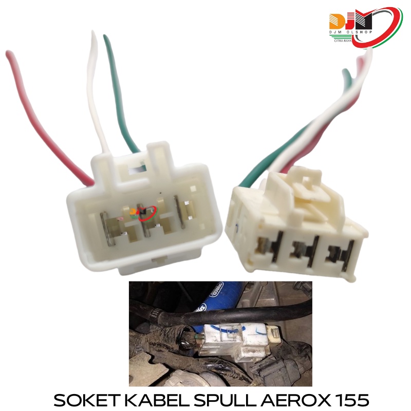 Soket Kabel Spull Aerox Lexi Original