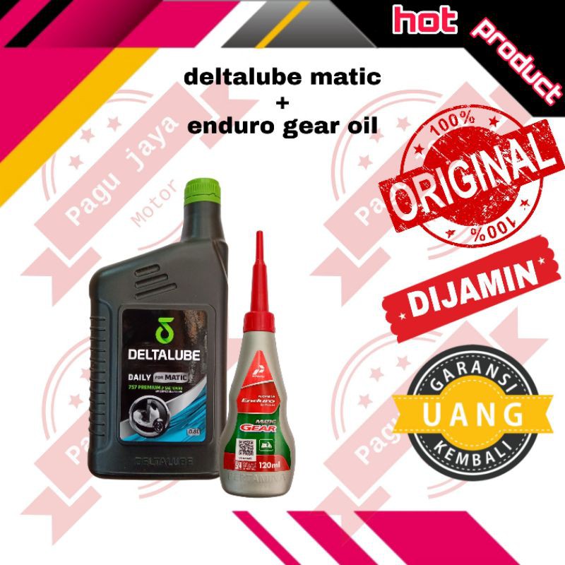 Oli mesin motor deltalube daily matic 757 0.8 liter sae 10w30 ORIGINAL