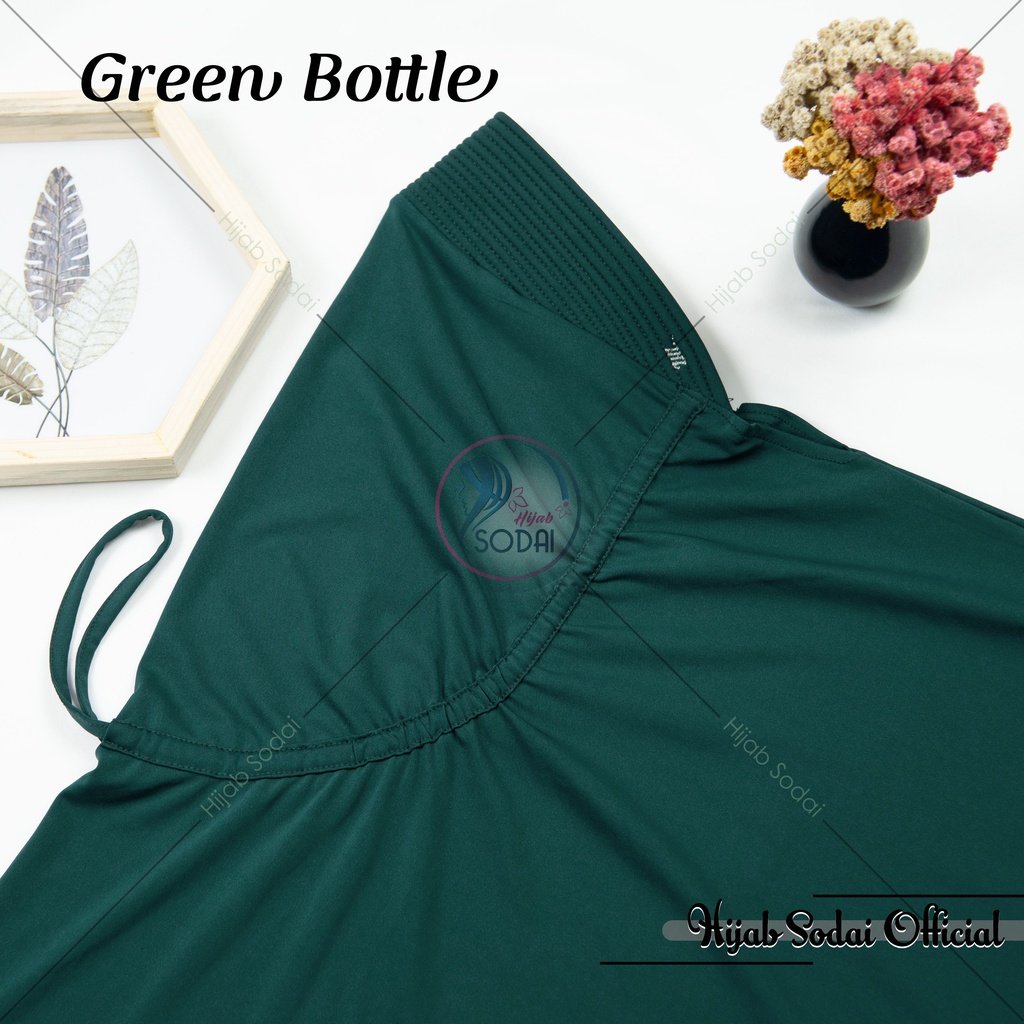 KHIMAR SERUT JOKOWI M | BERGO ADIBA UKURAN M-Green Bottle