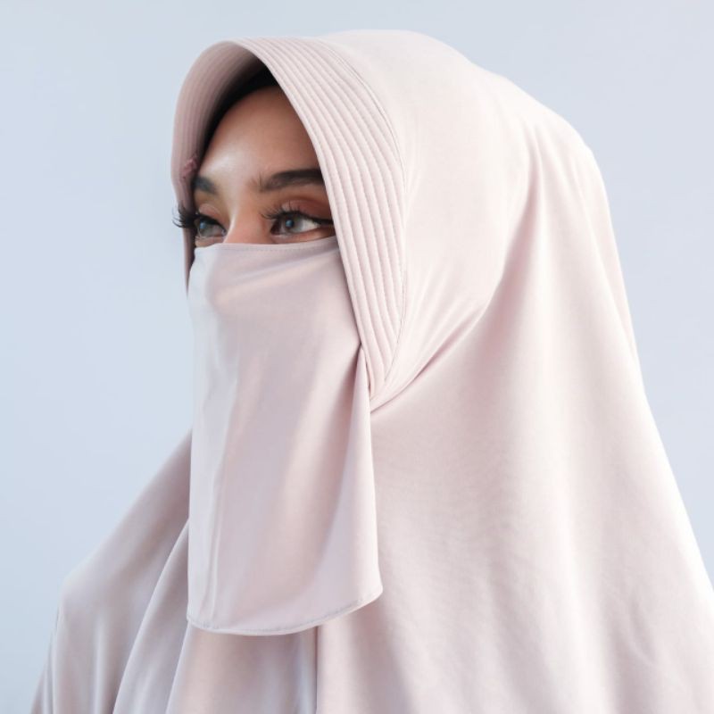 khimar bergo jersey jumbo | kerudung instan jumbo