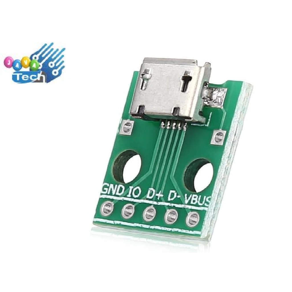 Micro USB To DIP 2.54mm 5Pin Female Adapter Connector PCB Converter