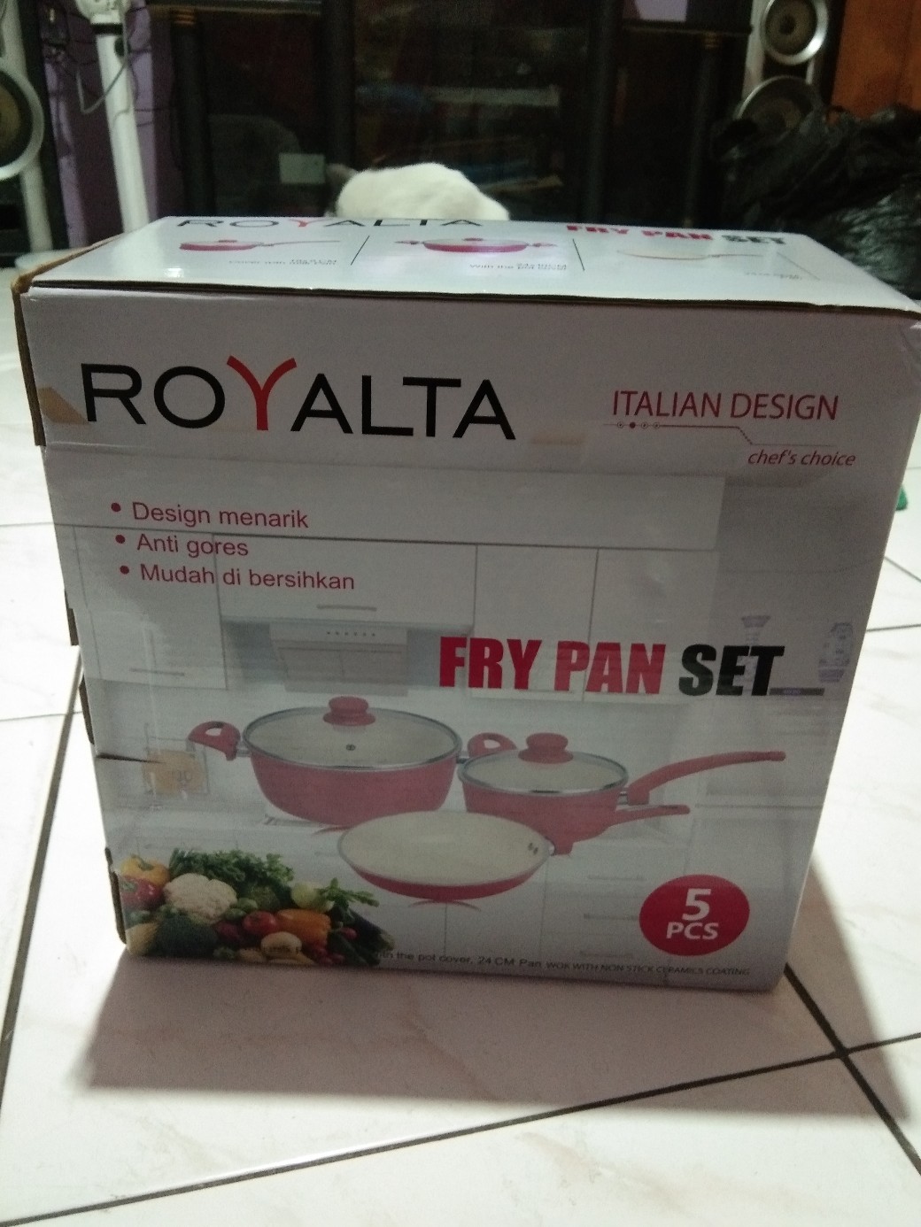 1set Panci Set 5 Pcs Barang Berkualitas Tinggi Royalta
