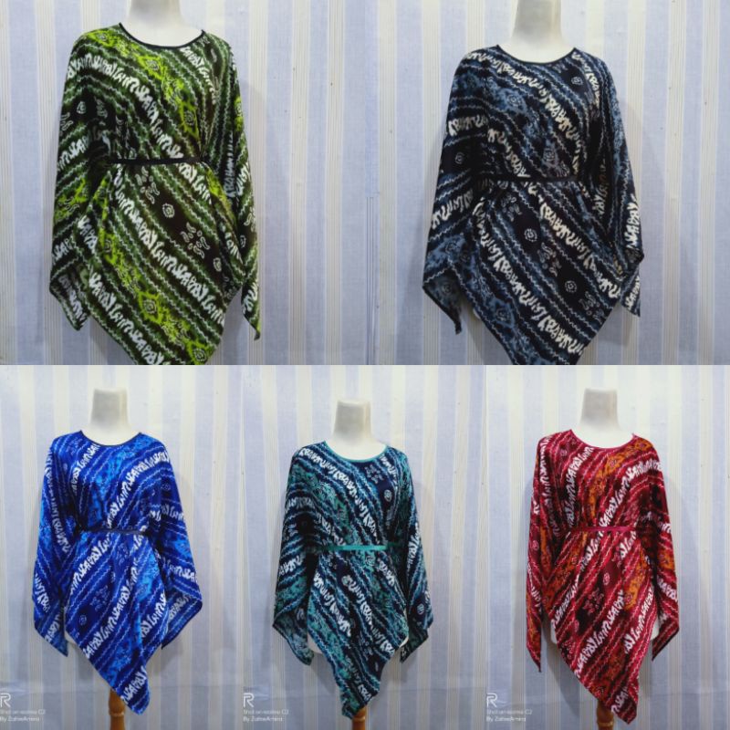BAJU ATASAN WANITA/CAPE PONCHO/SASIRANGAN/COD/BEST SELLER
