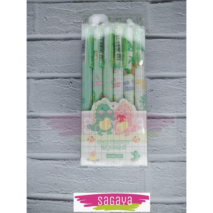 

pulpen gel motif karakter mekanik 1 set isi 6