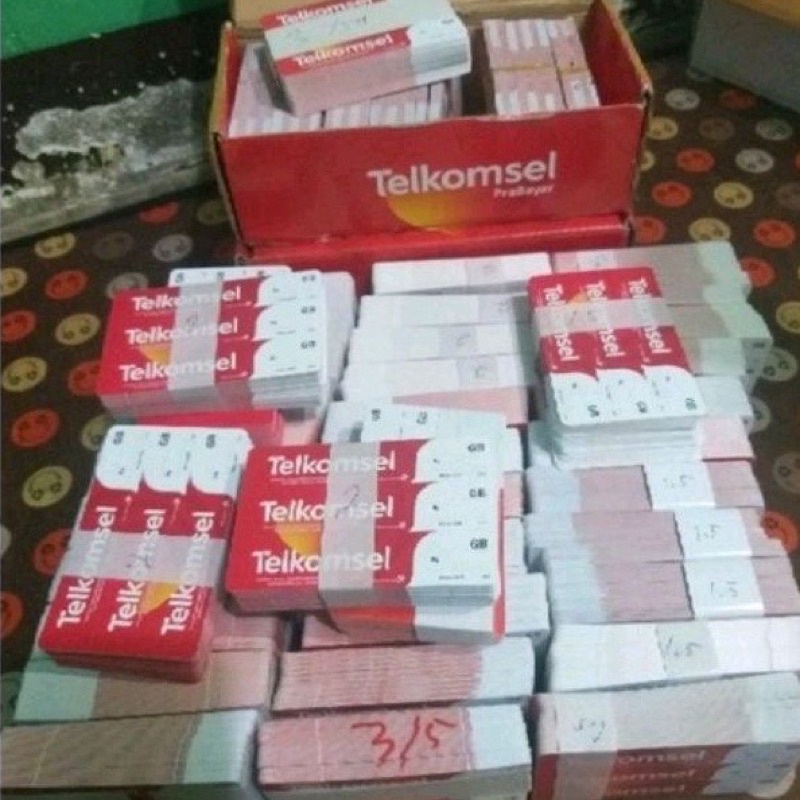 Voucher Telkomsel Kosong Sumut Dan Aceh Per Box/600 Sn