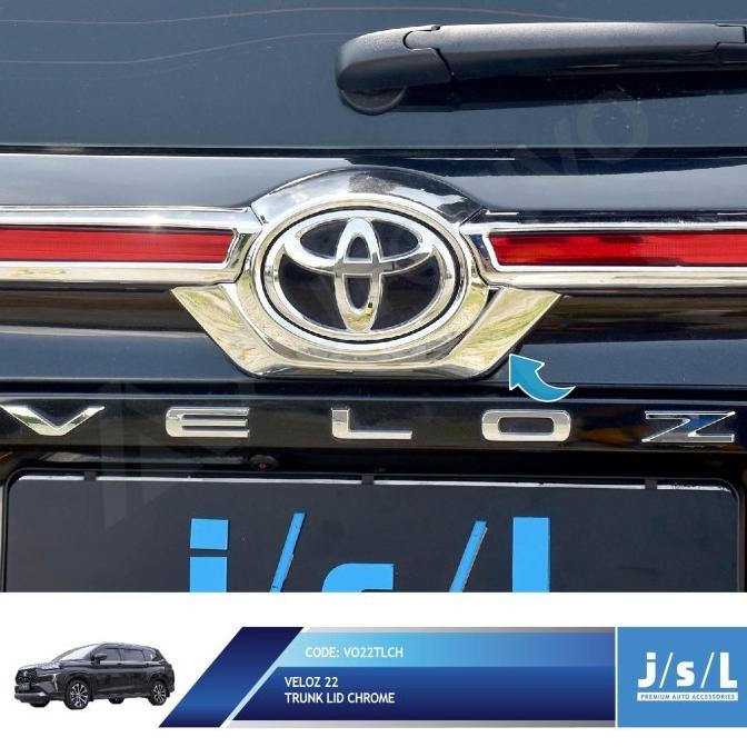 Veloz 2022 Trunk Lid Chrome JSL Cover List Bagasi Krom .
