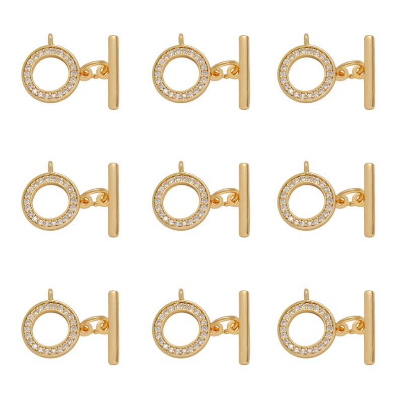 18K Gold Plated Gold Bracelet Clasps Hooks for Bracelet Necklace Connectors DIY Jewelry Making Supplies