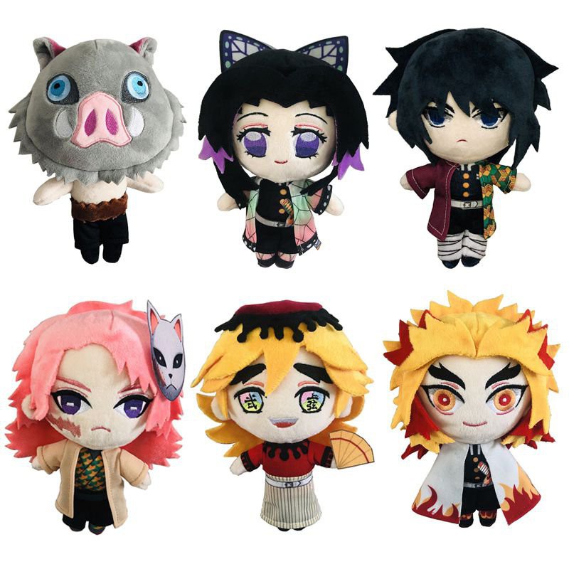 20cm Demon Slayer: Kimetsu No Yaiba Plush Toy Anime Plushie Rengoku Shinjurou Stuffed Doll Toys Cush