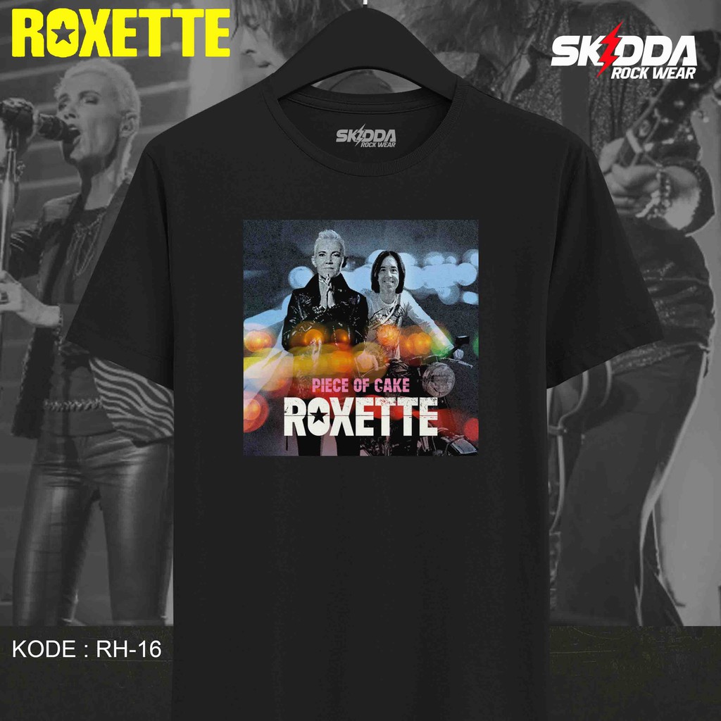 T Shirt Kaos Band ROXETTE - RH16 - Premium Black NSA
