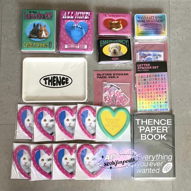 Shop with @seokjinpouts_ (2) // ready stock collect book heart pink frame thence korean sticker sooa