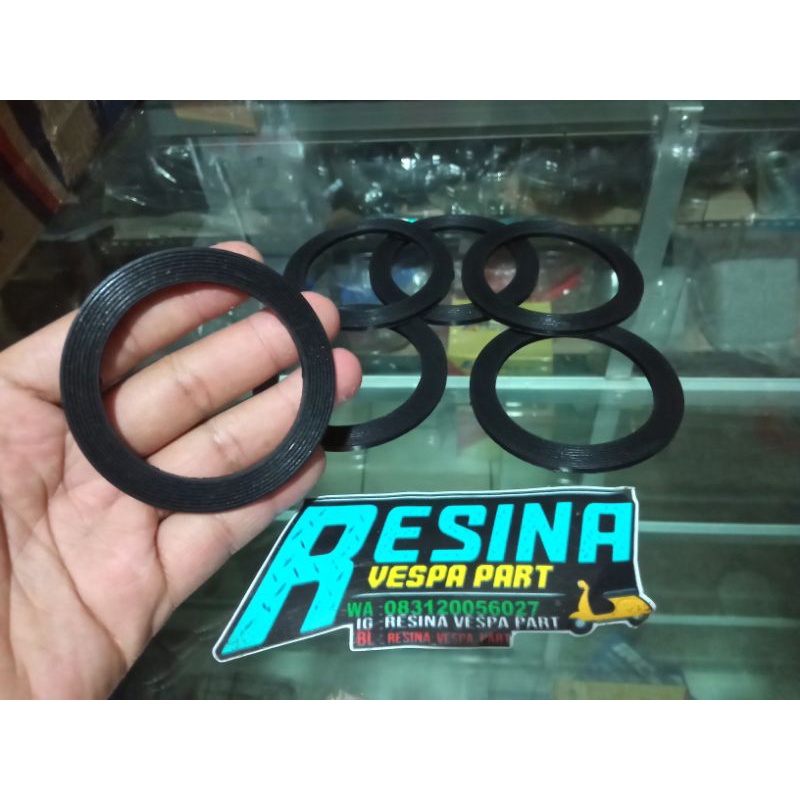 karet tutup tangki Vespa super sprint bajaj vbb bahan mengkilap anti melar