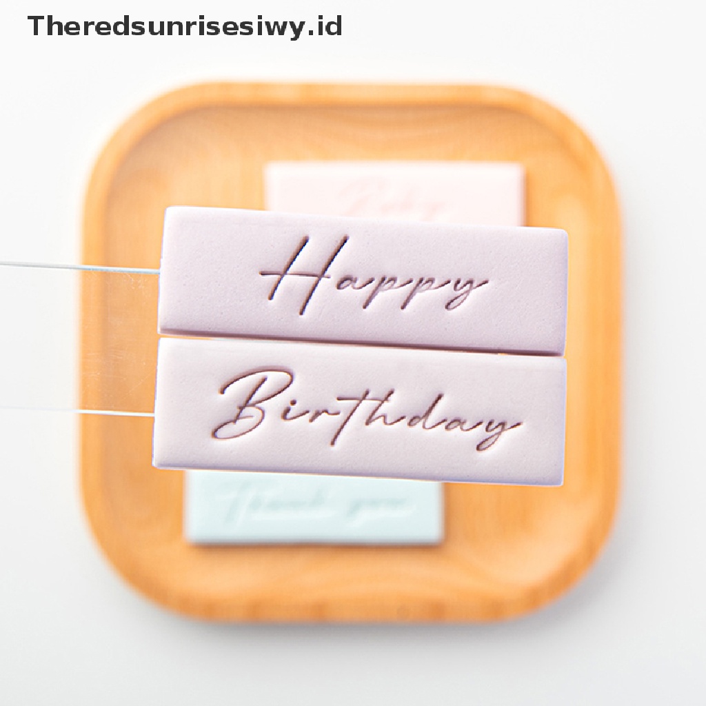 # Alat Rumah Tangga # Cetakan Kue Ulang Tahun Model Timbul Desain Tulisan Thank You Baby