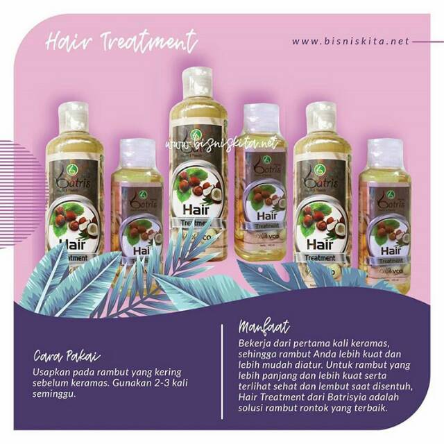 Hair Treatment Batrisyia Herbal Perawatan Rambut Rontok