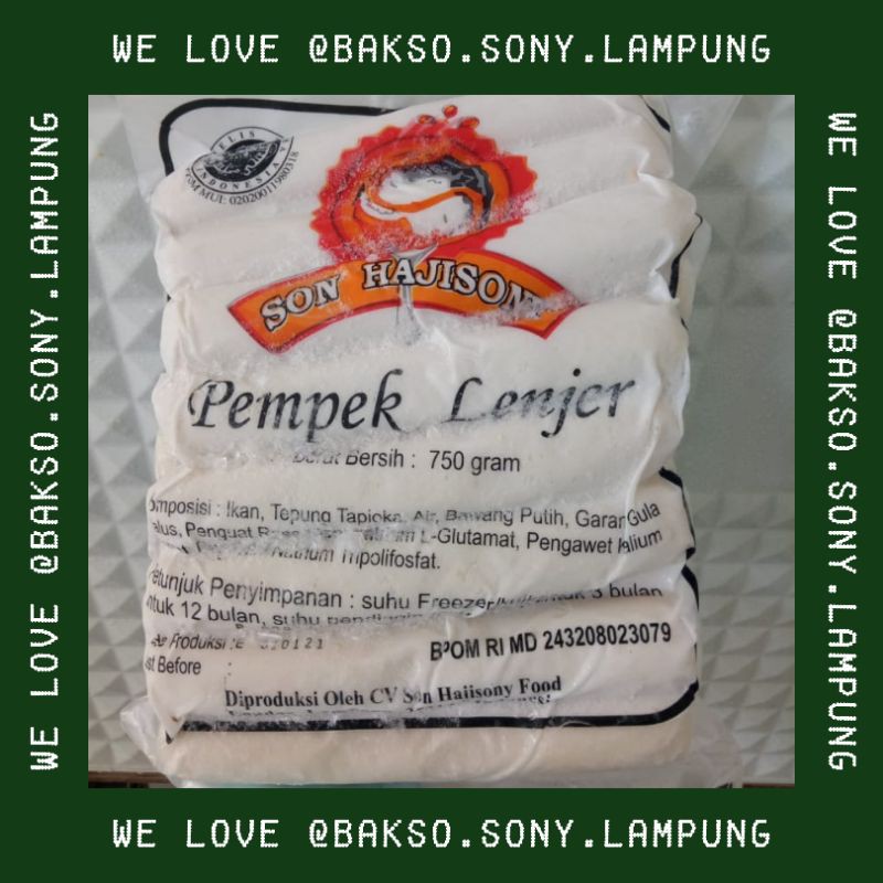 

Pekmpek Lenjer Son Hajisony Lampung Grade B