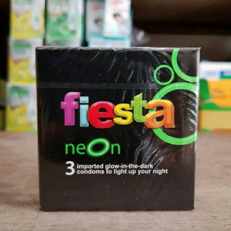 Jual KONDOM FIESTA NEON. Glow In The Dark - 3 pcs | Shopee Indonesia