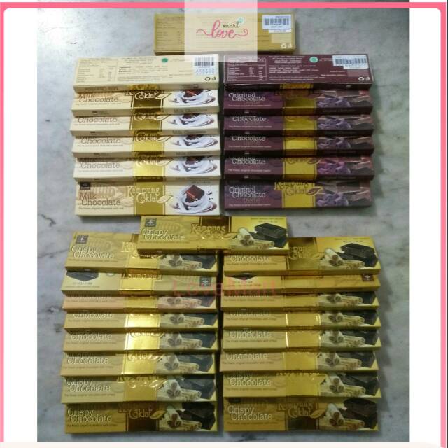 

[ GROSIR ] 4 pcs COKLAT Bar 45.g Kampung Coklat GuSant