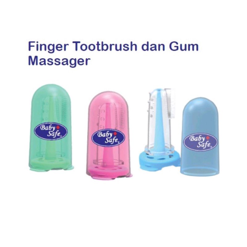 Babysafe finger toothbrush and gum massager TB002/sikat gigi.pembersih mulut