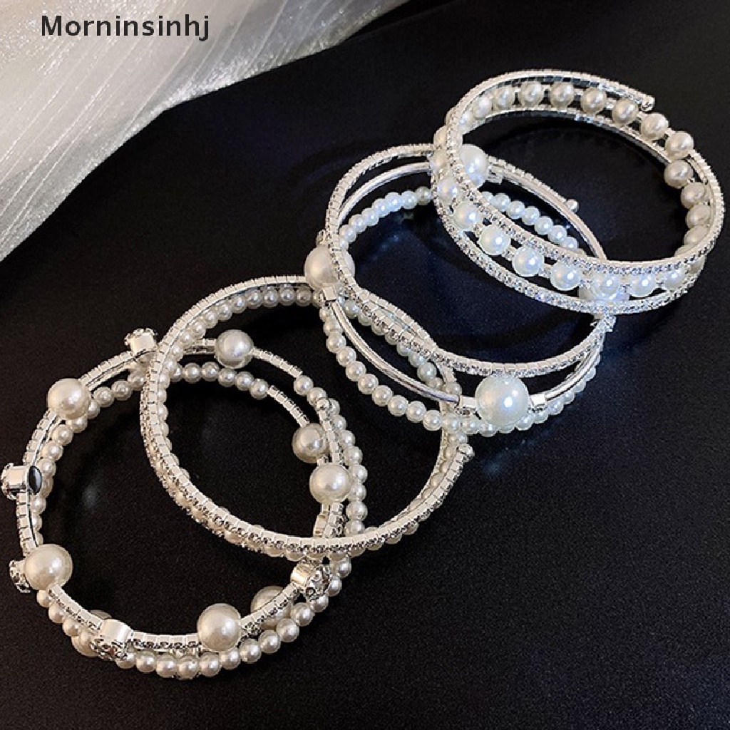 Gelang Multilayer Aksen Mutiara Imitasi Untuk Wanita