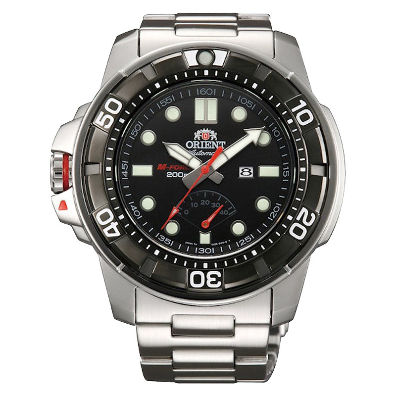 Jam Tangan Pria Orient M-Force Beast SEL06001B Automatic Dive 200M Stainless Steel