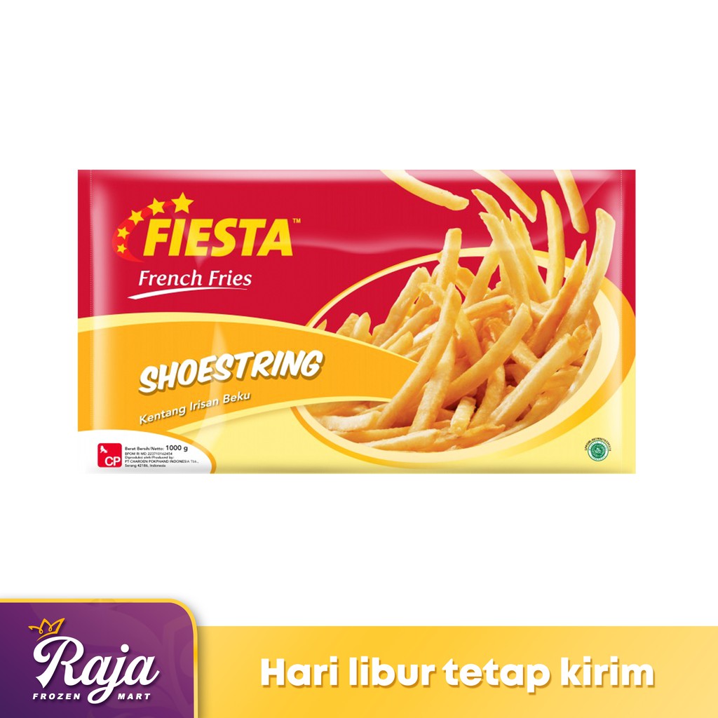 

Fiesta Shoestring 1kg / Frozen Food / Kentang Goreng / French Fries / Makanan Beku / Shoestring