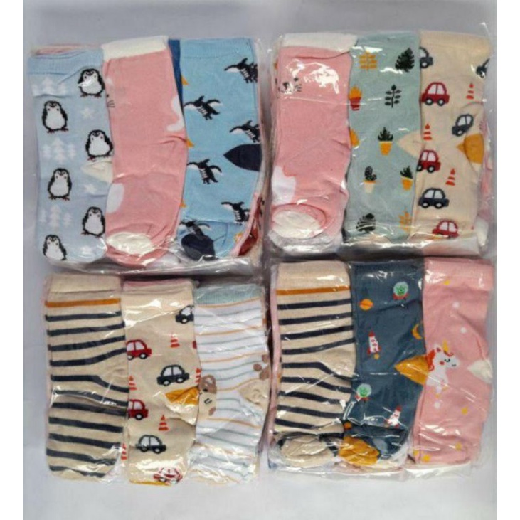 Kaos Kaki Anak Motif Lucu (Umur 1-2thn) || Kaos Kaki Motif Karakter Anak