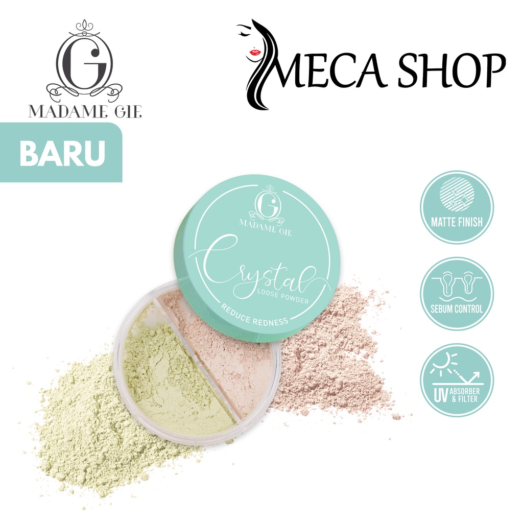 Madame Gie Powder Banana Loose Powder | Crystal Loose Powder | MakeUp | Bedak Tabur