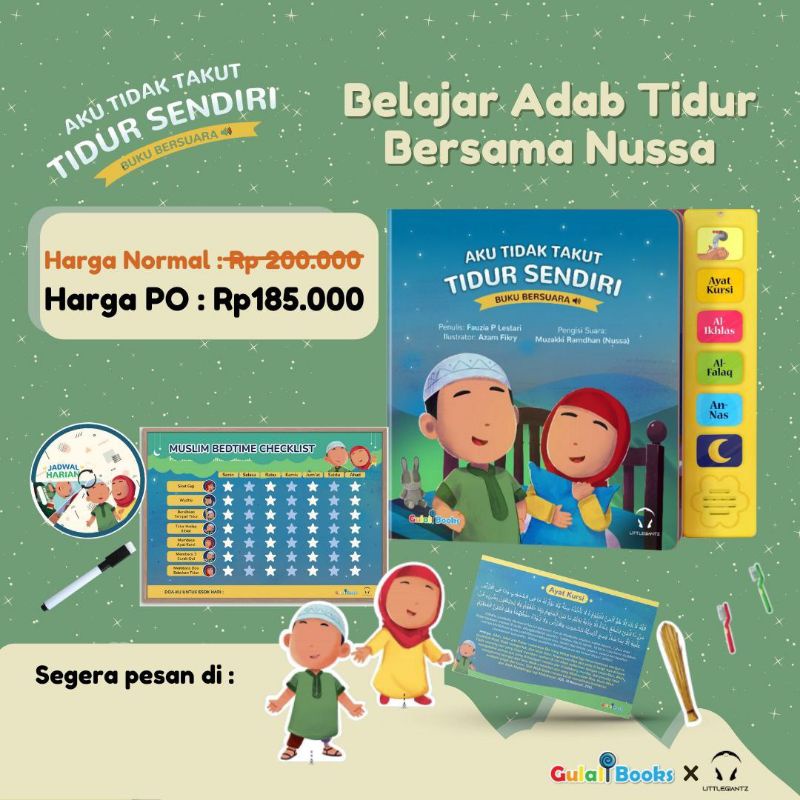Buku Anak Sound Book Aku Tidak Takut Tidur Sendiri