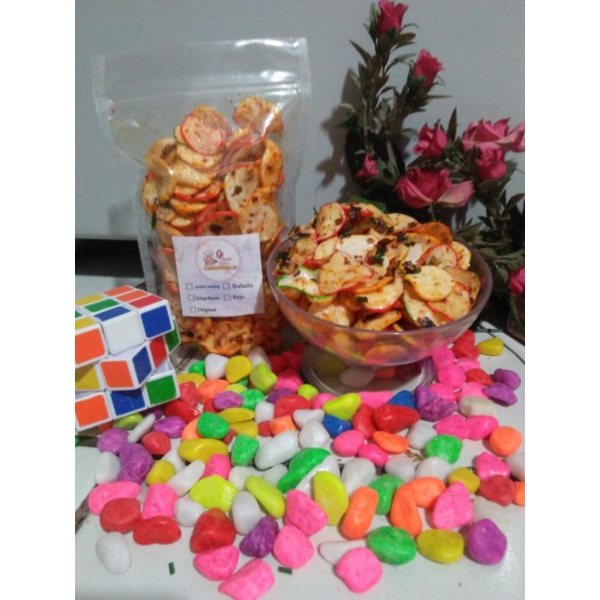 

(COD) KERUPUK SEBLAK PEDAS DAUN JERUK 100gram