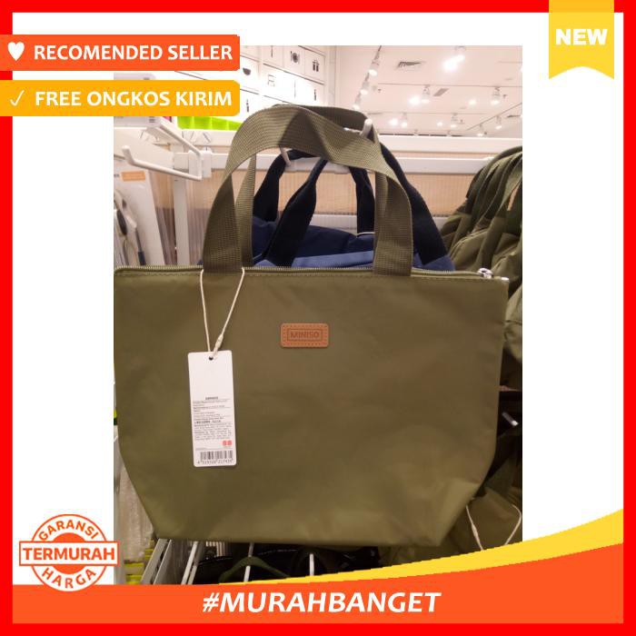 Tas Bekal - Tas Miniso Simple Style Lunch Bag Tas Makan Alumunium Foil - Bekal