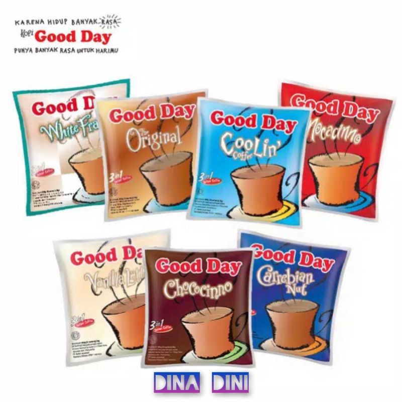 

Good Day Kopi Dengan Aneka Varian Rasa Isi 10Pcs