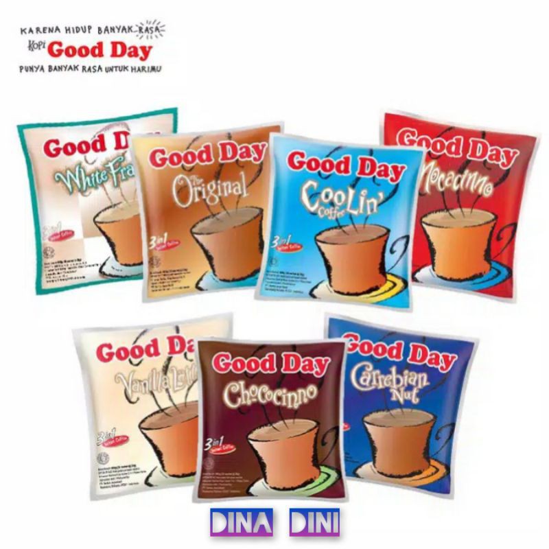 Good Day Kopi Dengan Aneka Varian Rasa Isi 10Pcs