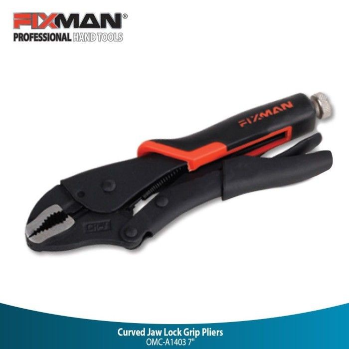 Tang - Fixman Omc-A1403 Curved Jaw Lock Grip Pliers 7 Inch - Tang Buaya